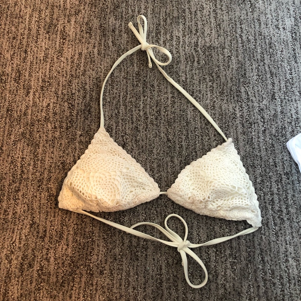 Exhilaration Brand Crochet Swim String Bikini Top